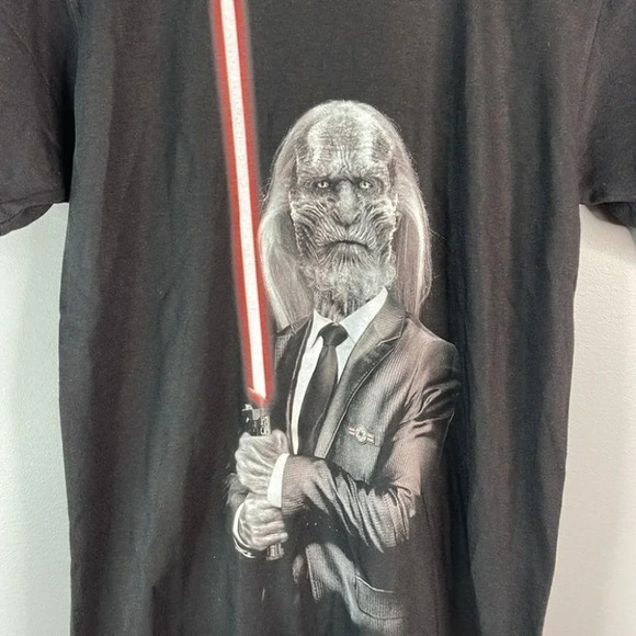 DARK SIDE WALKER Game of Thrones Star Wars Graphic Tee Black Short Sleeve Size S - Picture 3 of 9